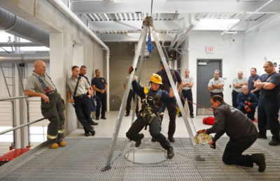 Confined Space Training, Des Moines Fire Logistics and Training Center