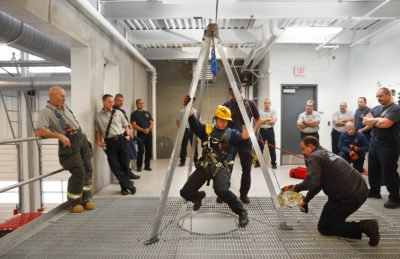 Confined Space Training, Des Moines Fire Logistics and Training Center