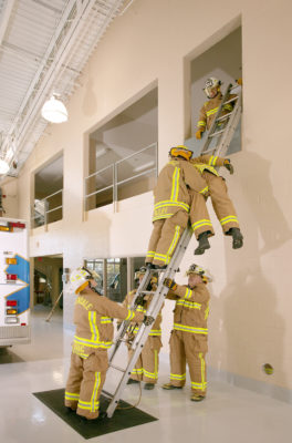 Ladder Training, Greendale Fire Headquarters