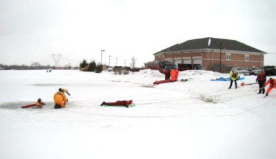 Ice Rescue Training, Orange Township